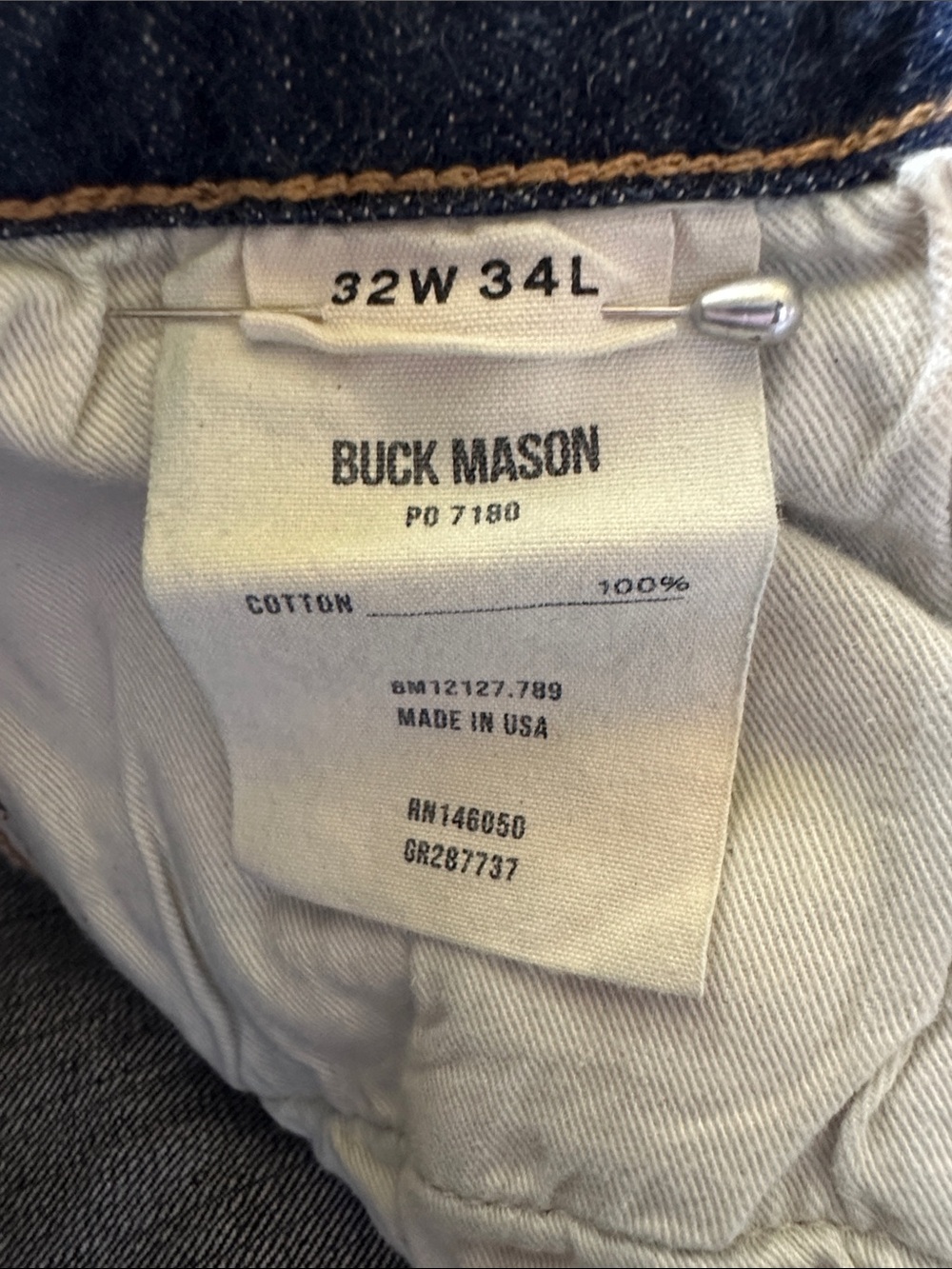3 Buck Mason Cowboy Cut Loomstate Selvedge Jeans - 32x34 - USA - Picture 2 of 13
